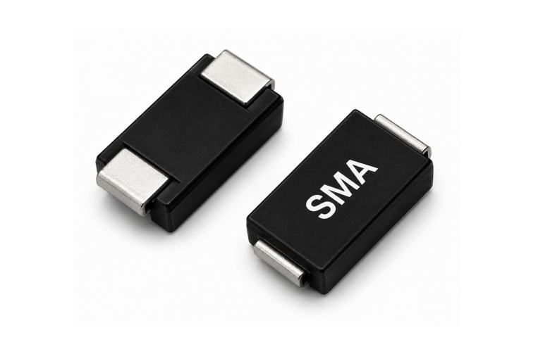 What is the difference between SMA and SMB packaged TVS diodes?