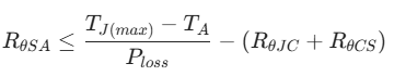 Mosfet heat sink selection formula.png Mosfet heat sink selection formula.png